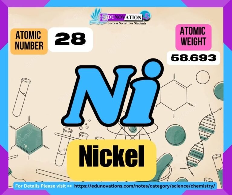 Nickel Properties, usage, isotopes, methods of production and applications