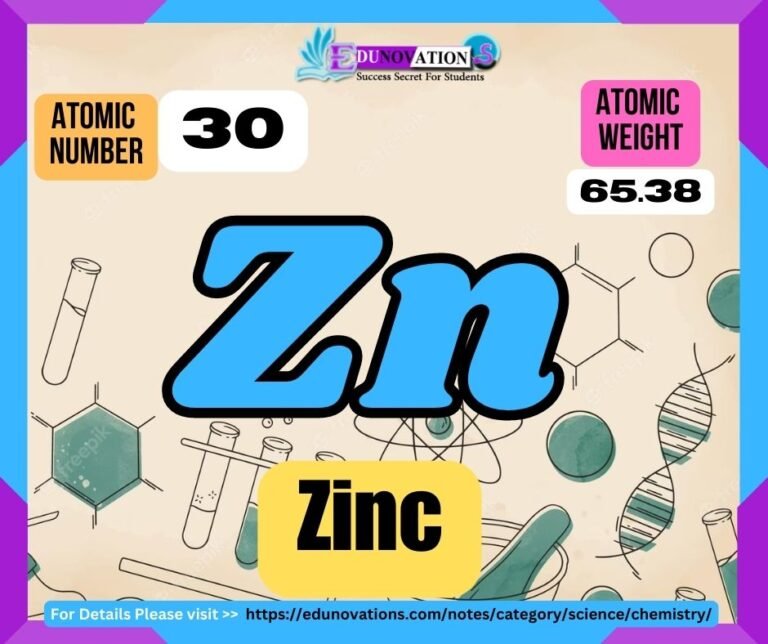 Zinc Properties, usage, isotopes, methods of production and applications