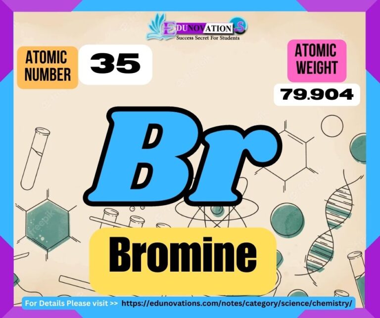 Bromine Properties, usage, isotopes, methods of production and applications