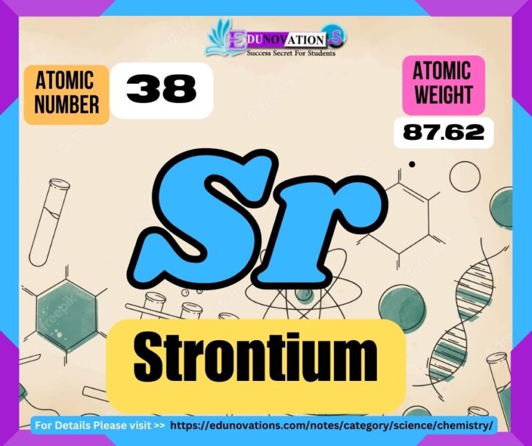 Strontium Properties, usage, isotopes, methods of production and applications