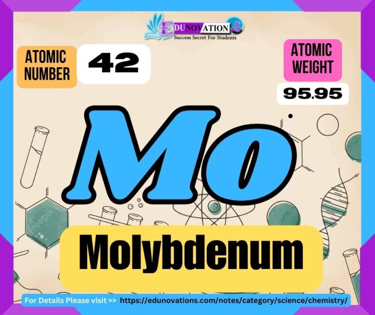 Molybdenum Properties, usage, isotopes, methods of production and applications