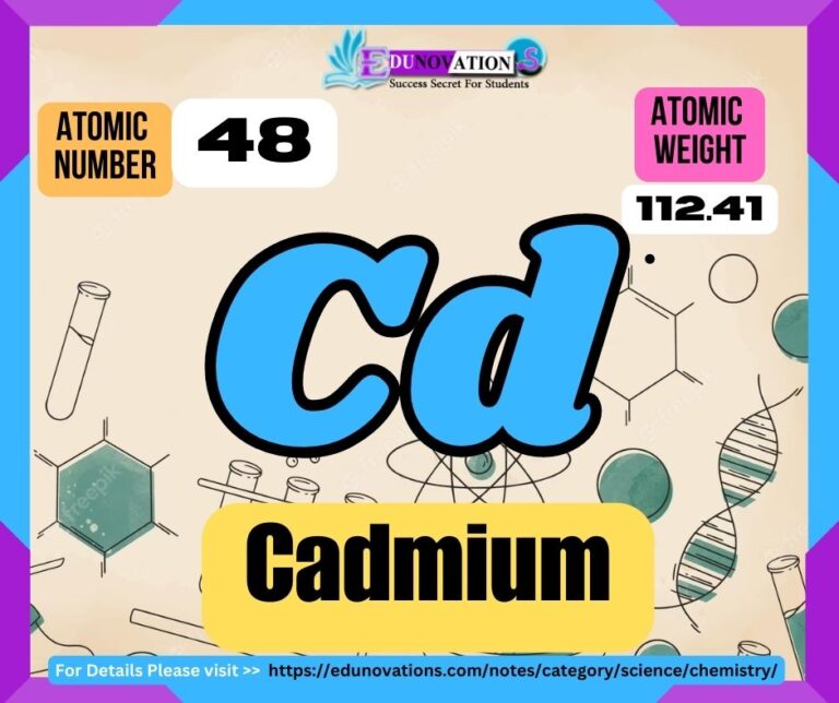 Cadmium Properties, usage, isotopes, methods of production and applications