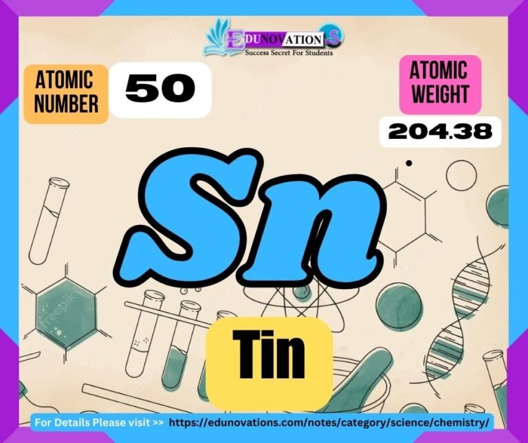 Tin Properties, usage, isotopes, methods of production and applications