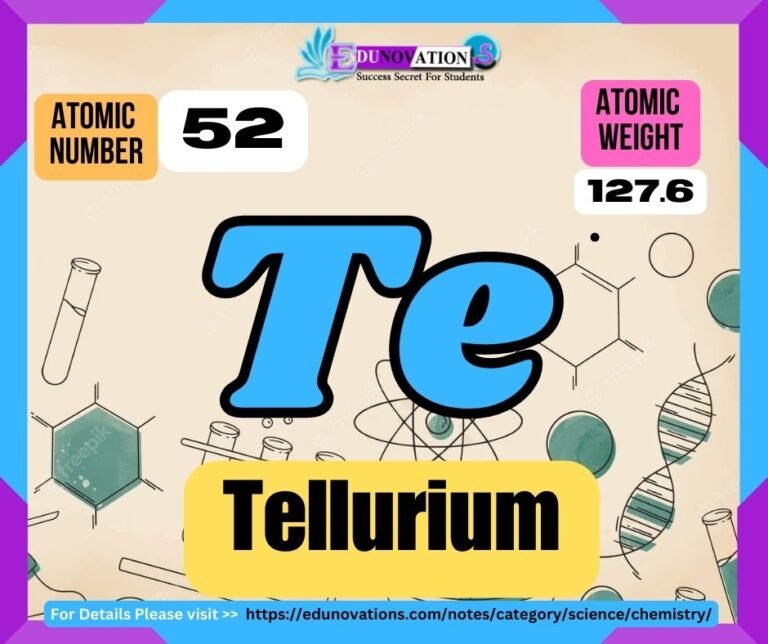 Tellurium Properties, usage, isotopes, methods of production and applications