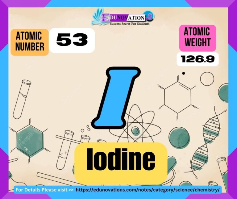 Iodine Properties, usage, isotopes, methods of production and applications