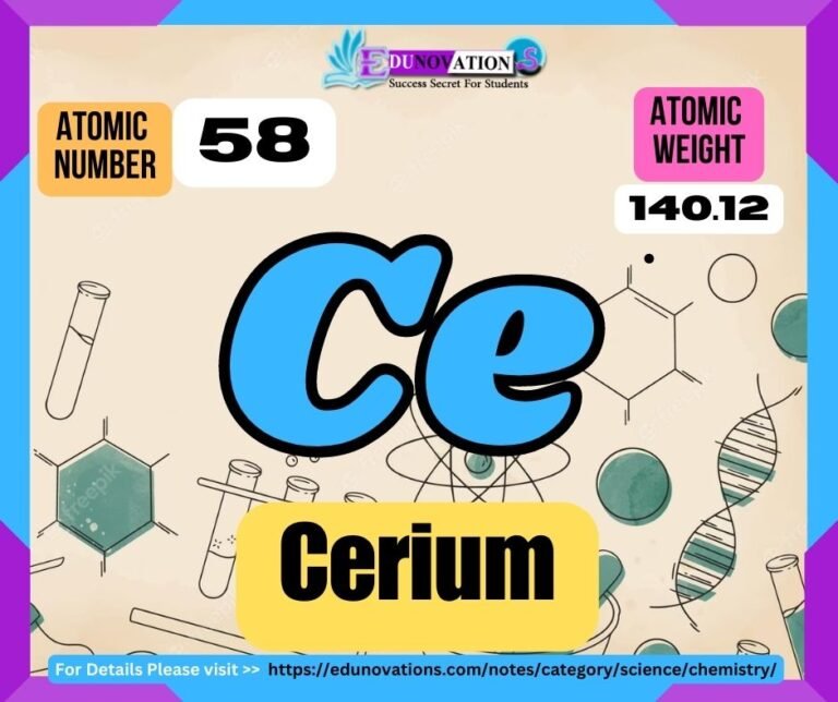 Cerium Properties, usage, isotopes, methods of production and applications