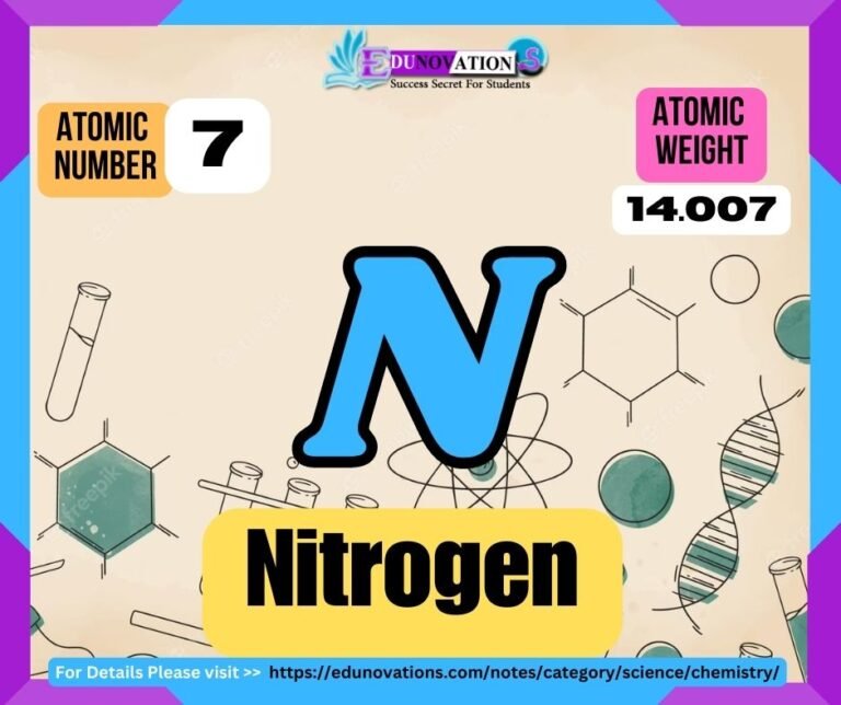 Nitrogen Properties, usage, isotopes, methods of production and applications