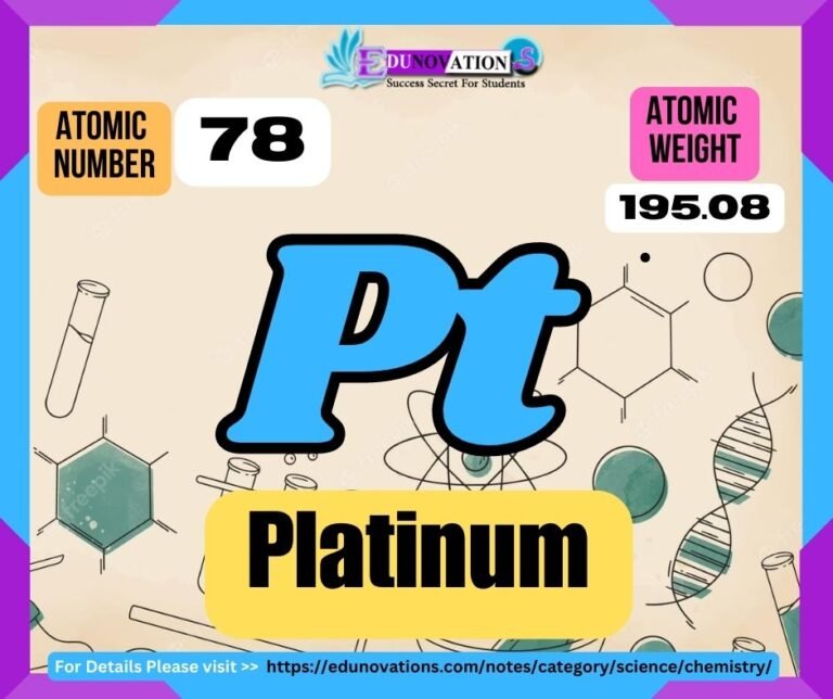 Platinum Properties, usage, isotopes, methods of production and applications