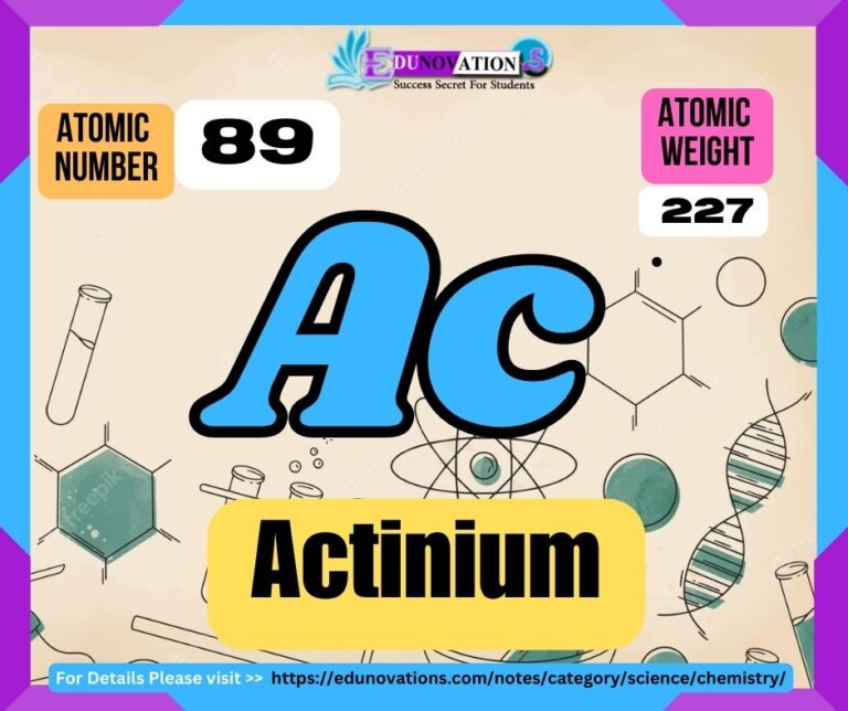 Actinium Properties, usage, isotopes, methods of production and applications