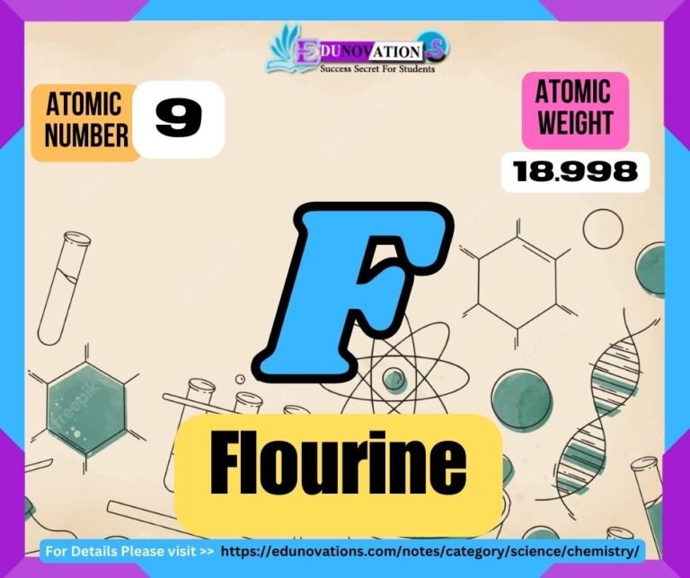 Flourine Properties, usage, isotopes, methods of production and applications