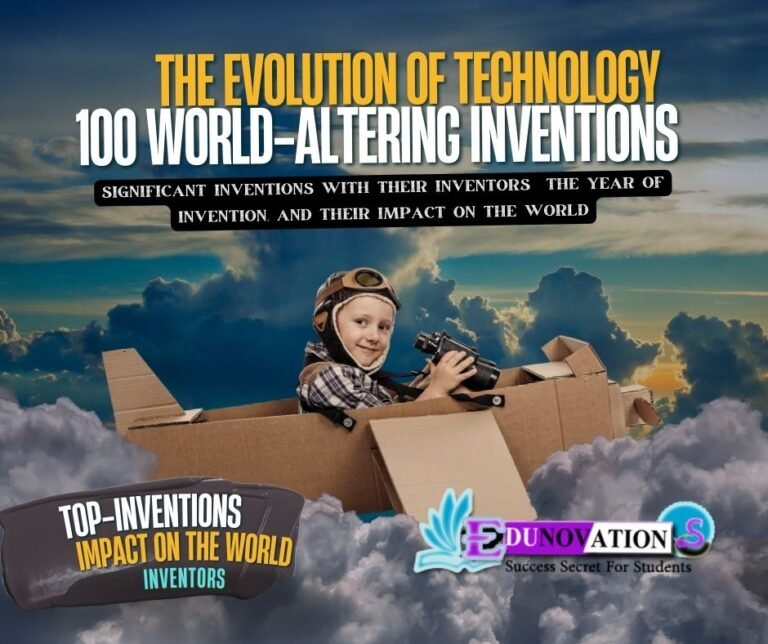 List of Top 100 inventions with their inventors , the year of invention, and their impact on the world