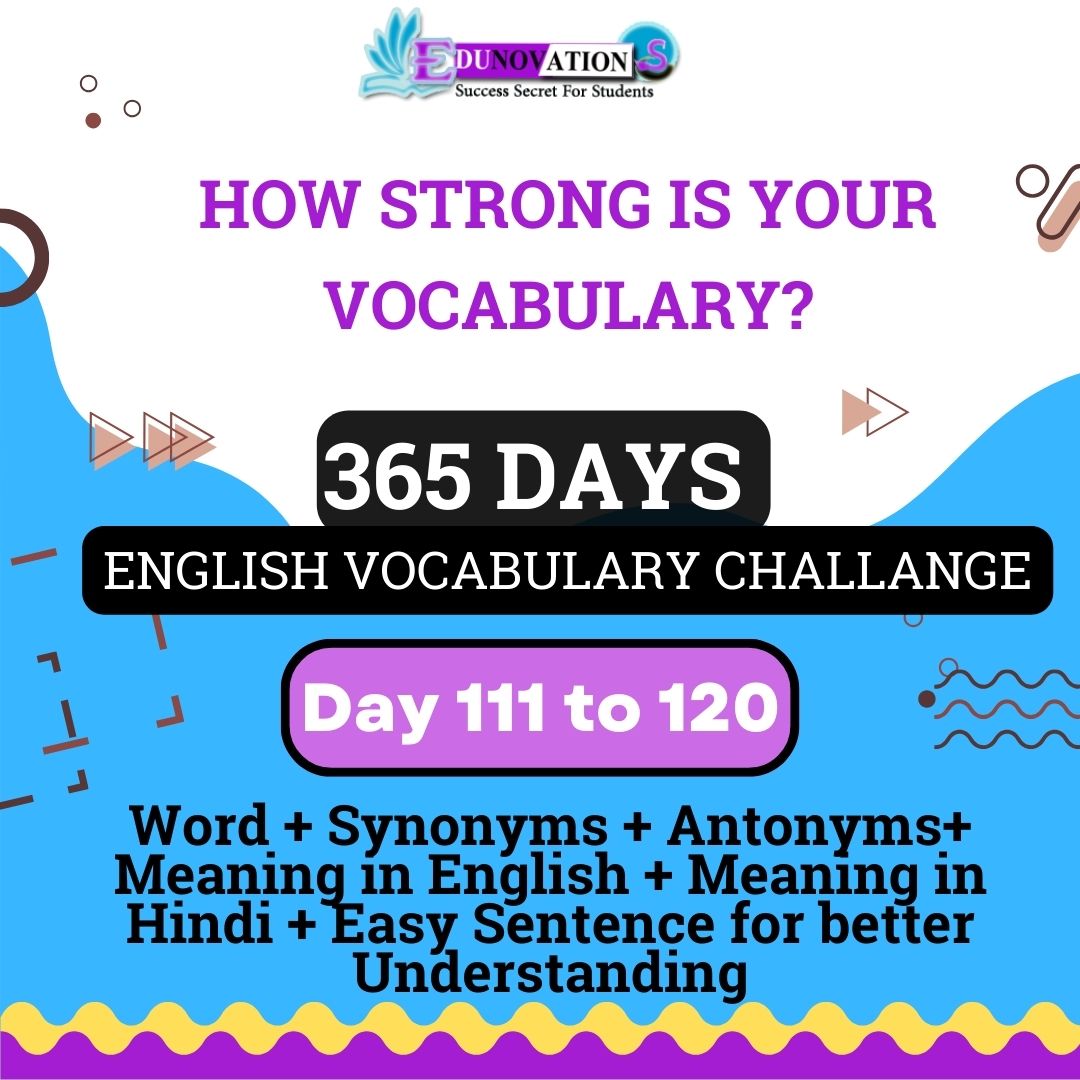 vocabulary words and meanings