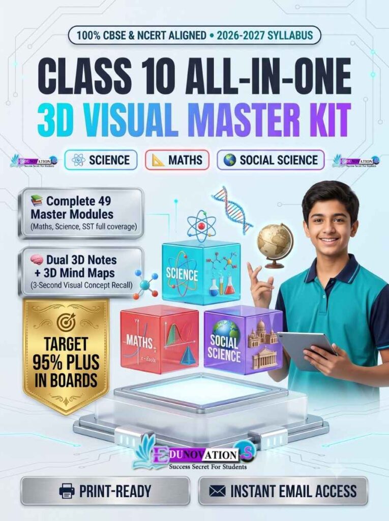 NCERT Class 10 Notes and Mind Maps 3D Visual Master Kit - Science Maths SST