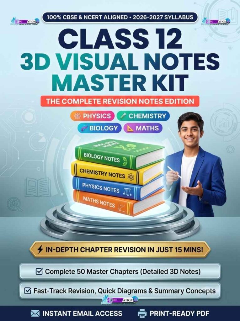 NCERT Class 12 All-in-One 3D Visual Notes Master Kit The Complete Revision Notes Edition 2026-2027