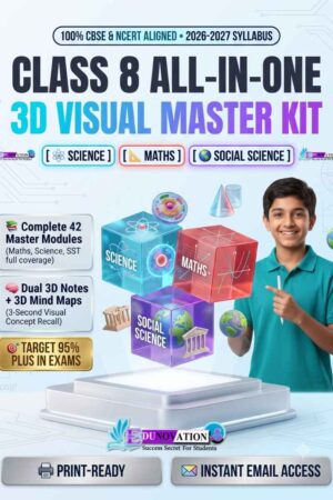 NCERT Class 8 Notes and Mind Maps 3D Visual Master Kit - Science Maths SST