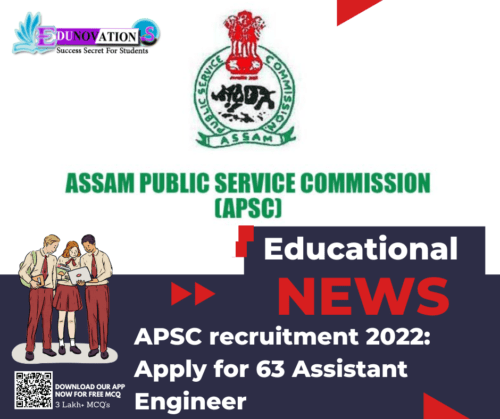 APSC recruitment 2022 Apply for 63 Assistant Engineer