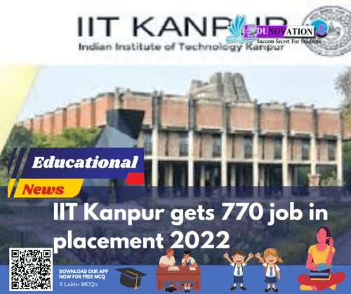 IIT Kanpur Gets 770 Job In Placement 2022 - Edunovations