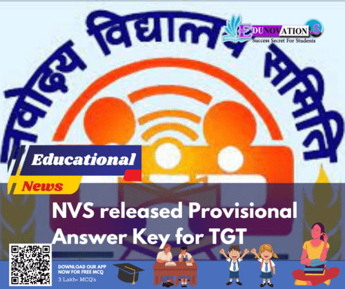 NVS released Provisional Answer Key for TGT