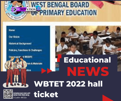 WBTET 2022 hall ticket