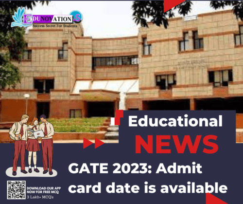 GATE 2023: Admit card date is available