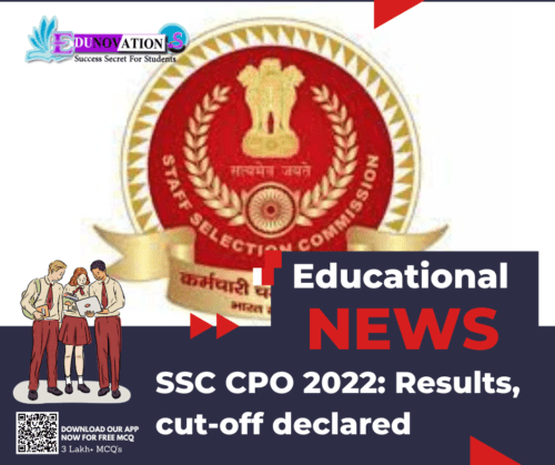 SSC CPO 2022: Results, cut-off declared