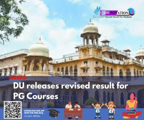 DU releases revised result for PG Courses