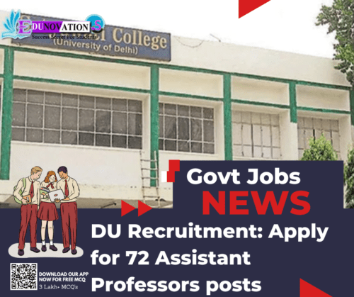 DU Recruitment Apply for 72 Assistant Professors posts