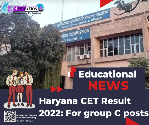 Haryana CET Result 2022 For group C posts