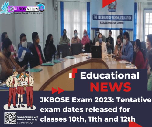 JKBOSE Exam 2023 Tentative exam dates released for classes 10th, 11th and 12th