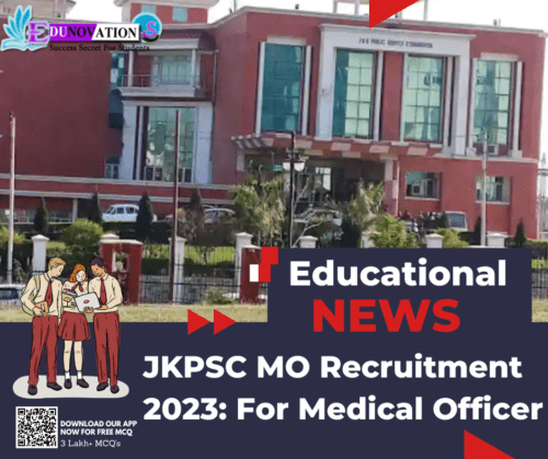 JKPSC MO Recruitment 2023 For Medical Officer
