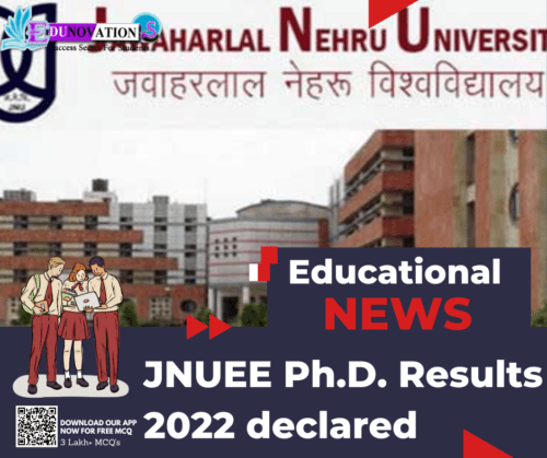 JNUEE Ph.D. Results 2022 declared