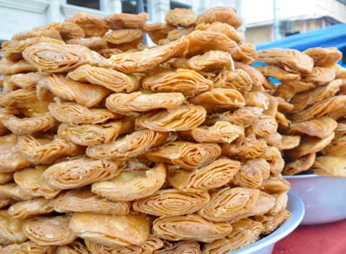 Khaja is a  Famous Foods of Bihar