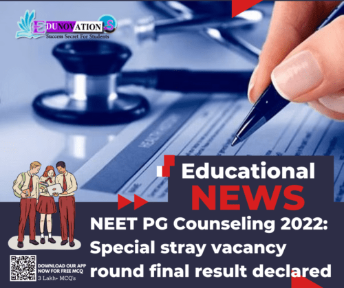 NEET PG Counseling 2022: Special Stray Vacancy Round Final Result ...