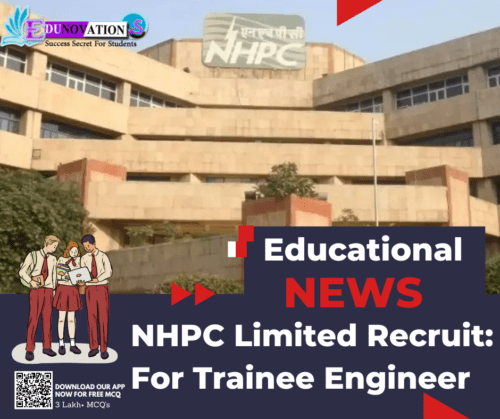 NHPC Limited Recruitment For Trainee Engineer