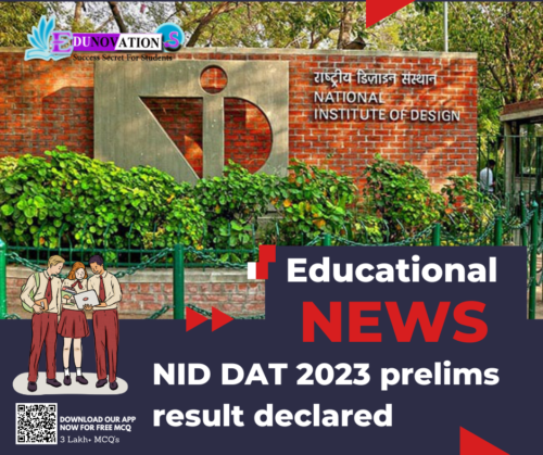 NID DAT 2023 prelims result declared