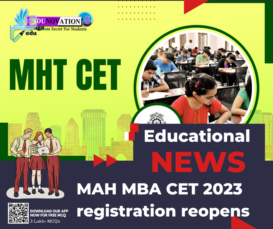 MAH MBA CET 2023 registration reopens