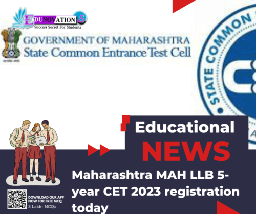 Maharashtra MAH LLB 5-year CET 2023 registration today