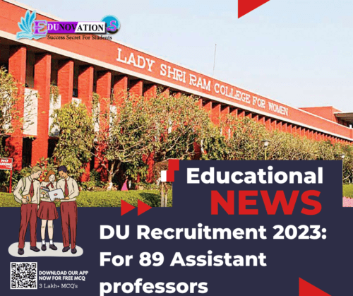 DU Recruitment 2023: For 89 Assistant professors