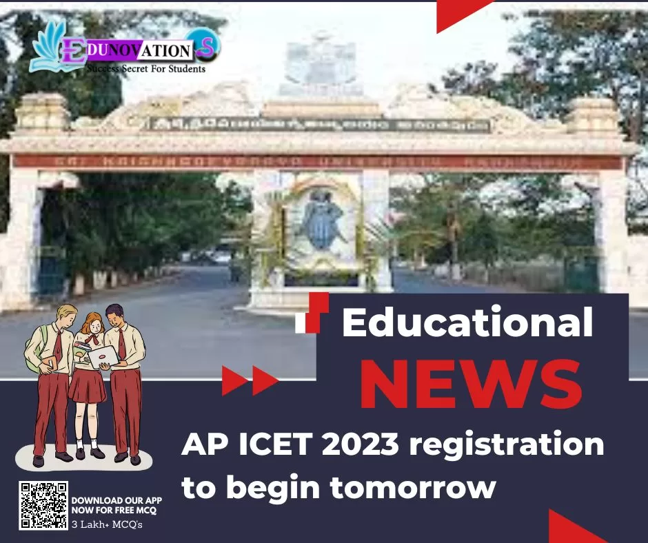 AP ICET 2023 registration to begin tomorrow
