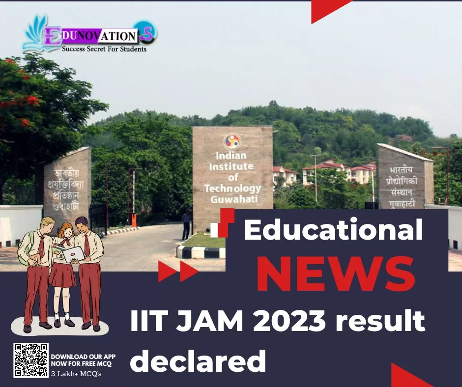 IIT JAM 2023 Result Declared - Edunovations