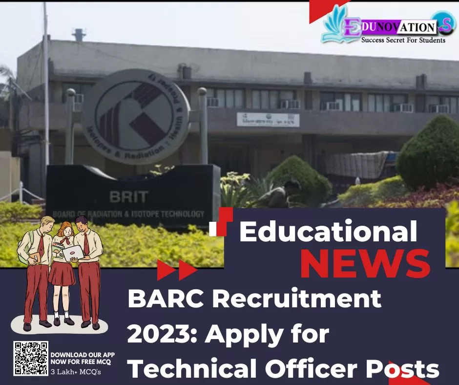 BARC Recruitment 2023 Apply for Technical Officer Posts