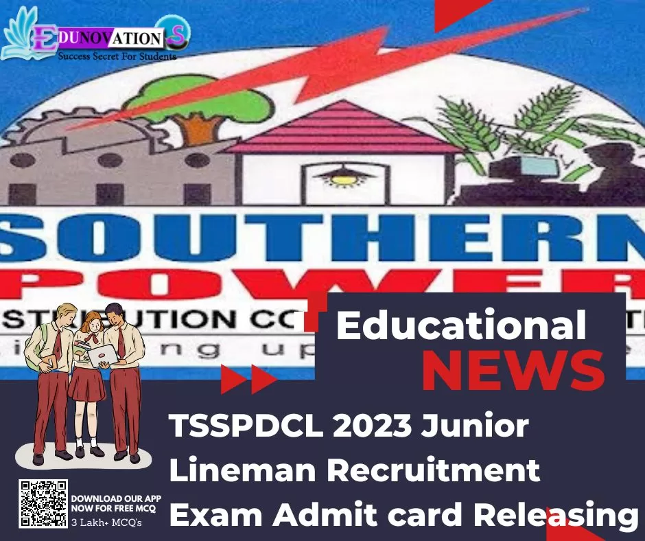 TSSPDCL 2023 Junior Lineman Recruitment Exam Admit card Releasing