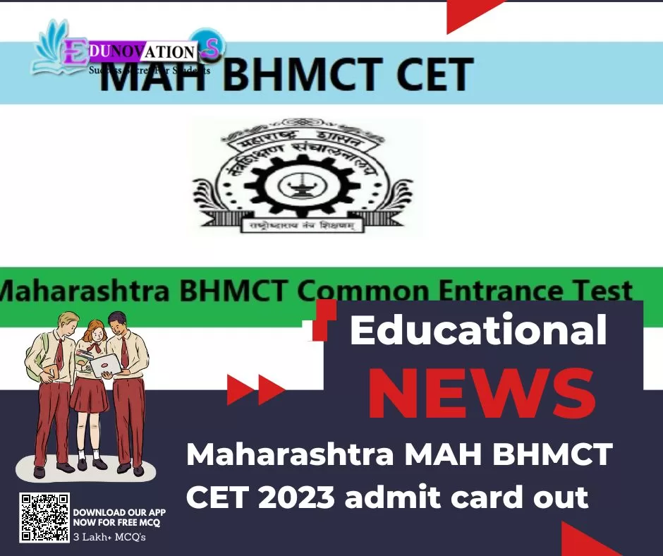 Maharashtra MAH BHMCT CET 2023 admit card out