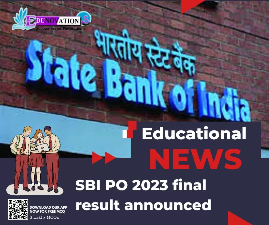 SBI PO 2023 Final Result Announced - Edunovations