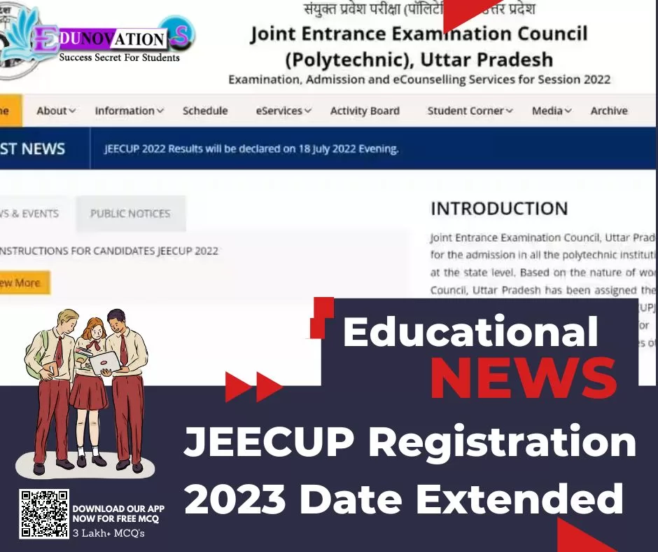 JEECUP Registration 2023 Date Extended