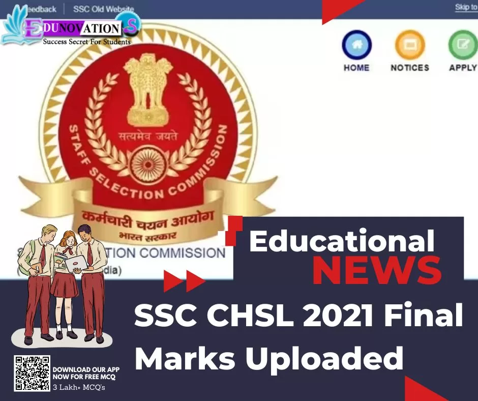 SSC CHSL 2021 Final Marks Uploaded