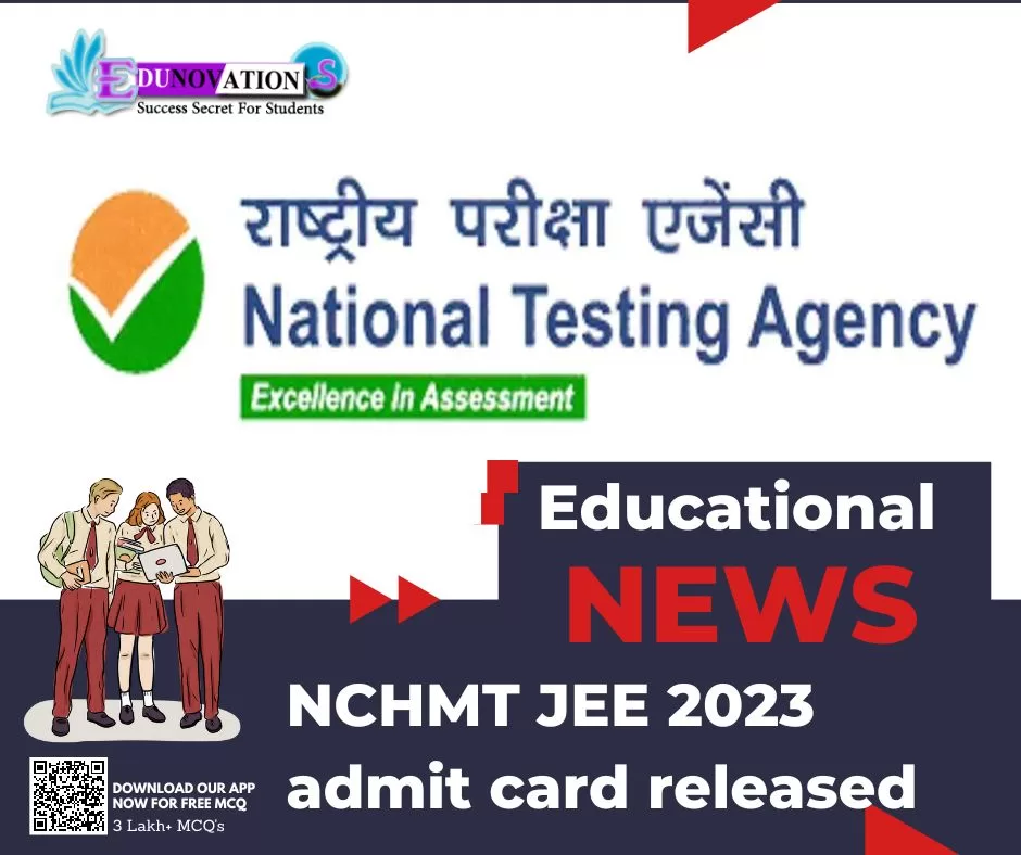 NCHMT JEE 2023 admit card released