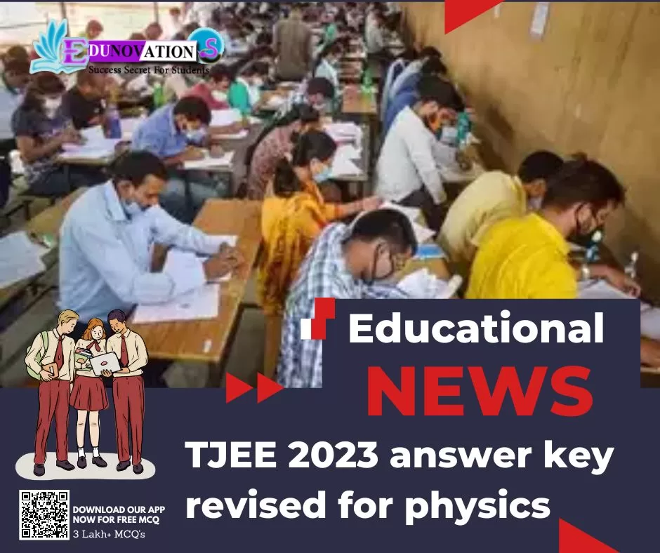 TJEE 2023 answer key revised for physics