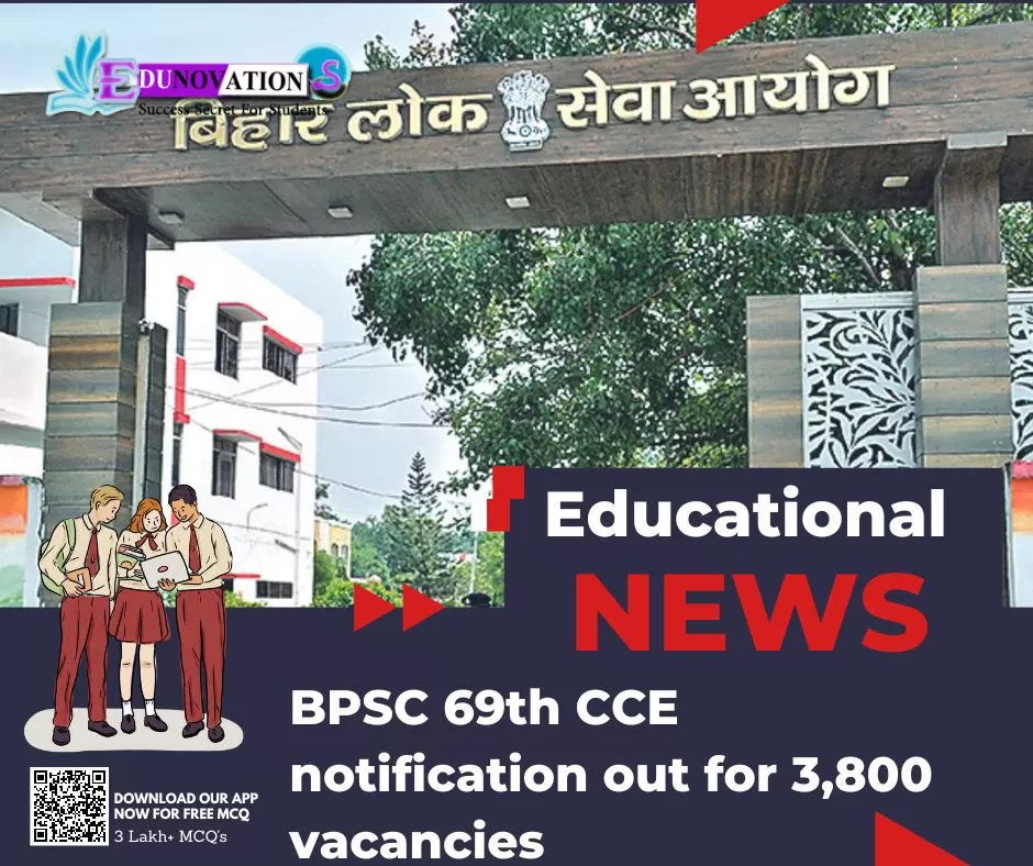 BPSC 69th CCE notification out for 3,800 vacancies