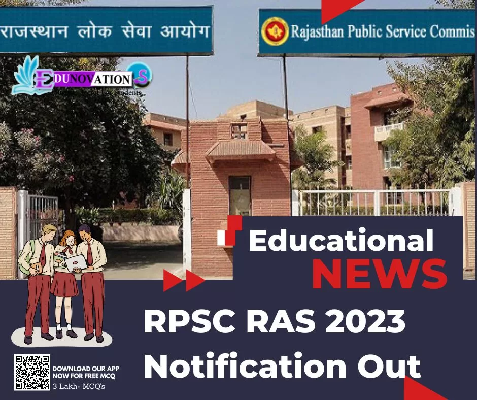 RPSC RAS 2023 Notification Out